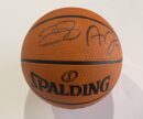 "Spalding Basketball" Autographed by James and Davis