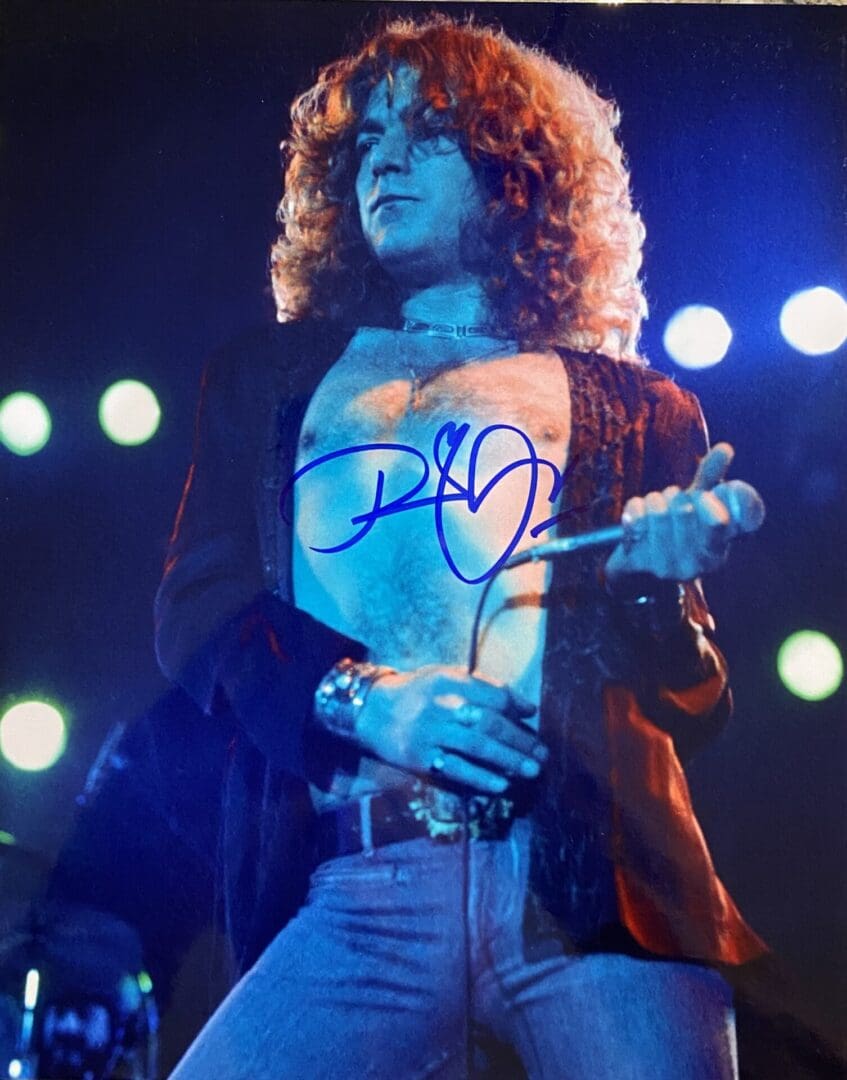 "Robert Plant" Autographed 8x10 Photo