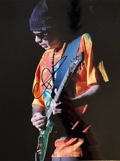 "Carlos Santana" Autographed 8x10 Photo