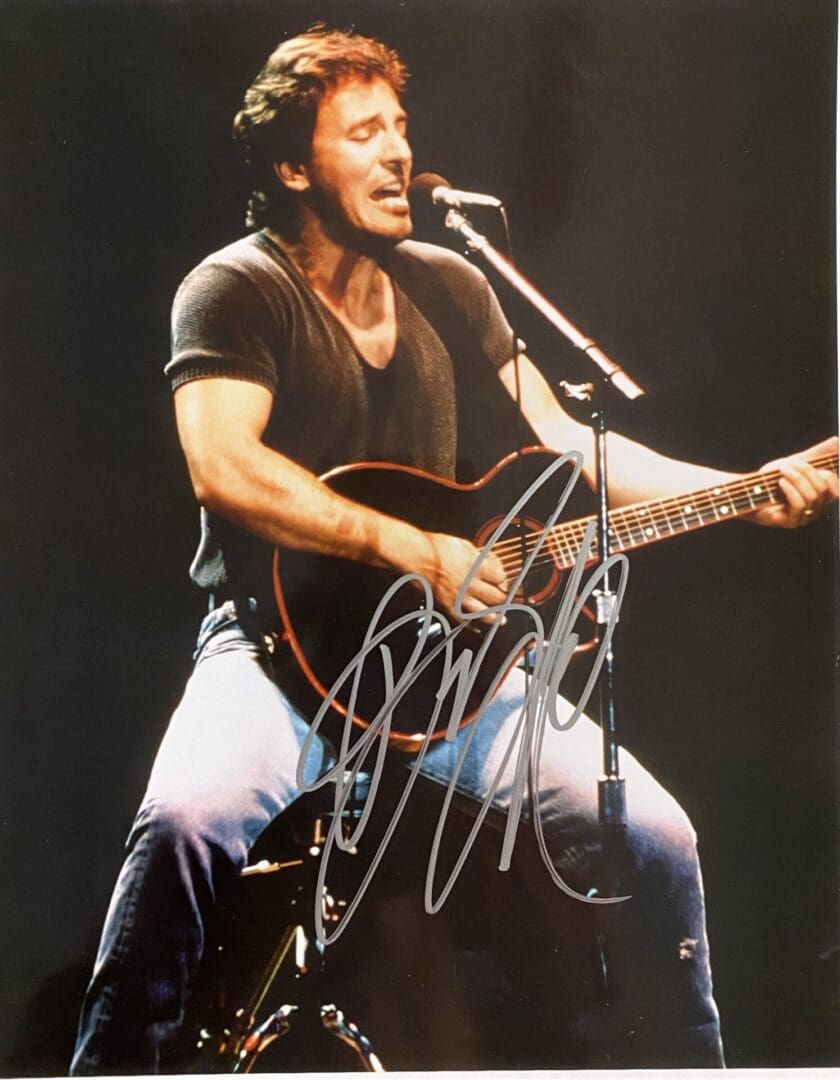 "Bruce Springsteen" Autographed Photo 8x10