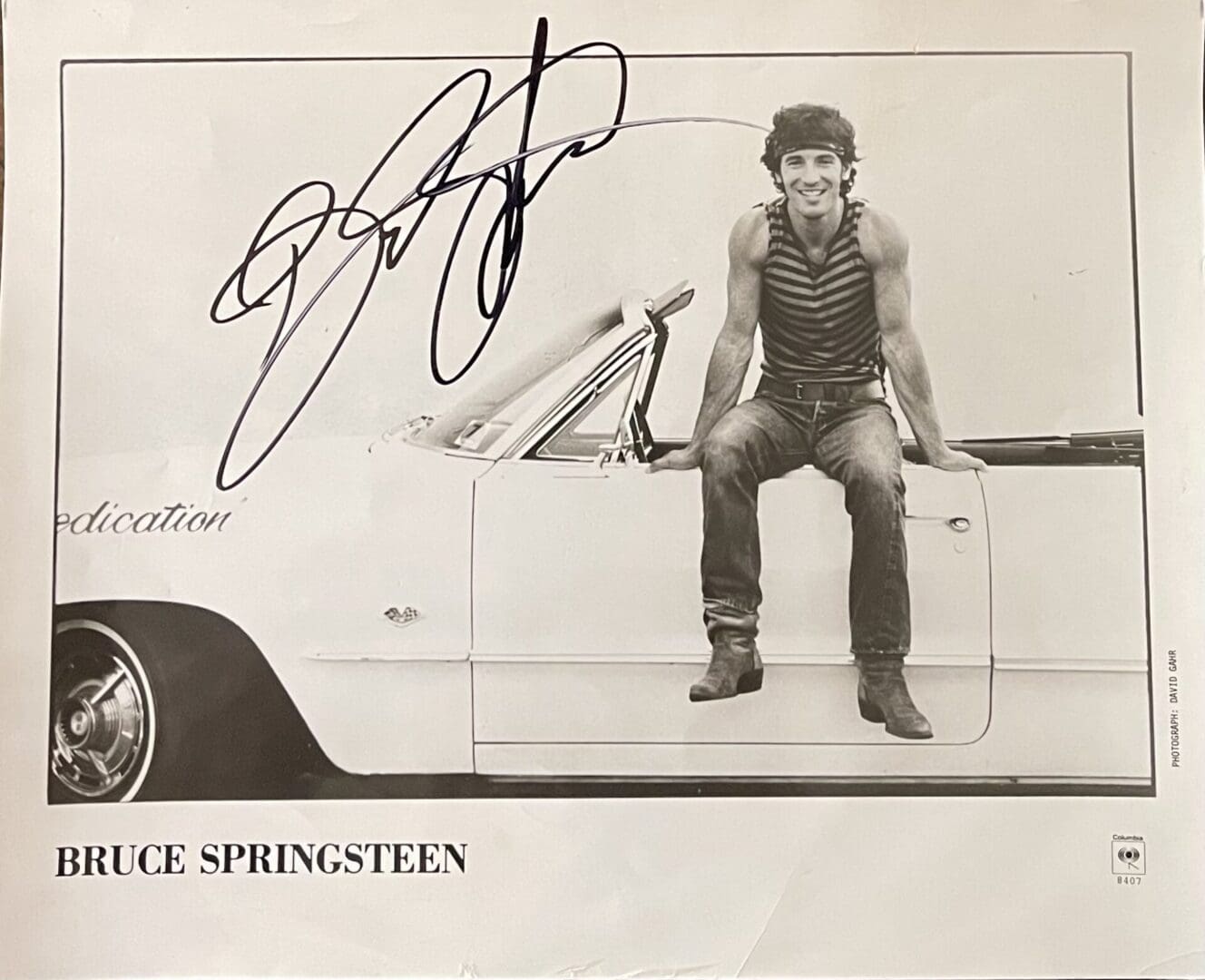 "Bruce Springsteen" Autographed Photo 10x8
