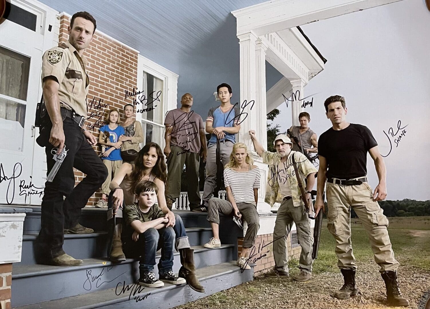 "Walking Dead" Autographed Poster
