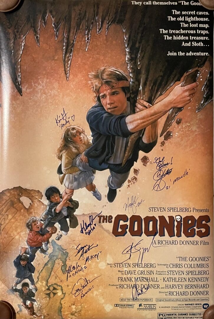 "The Goonies" Autographed Poster
