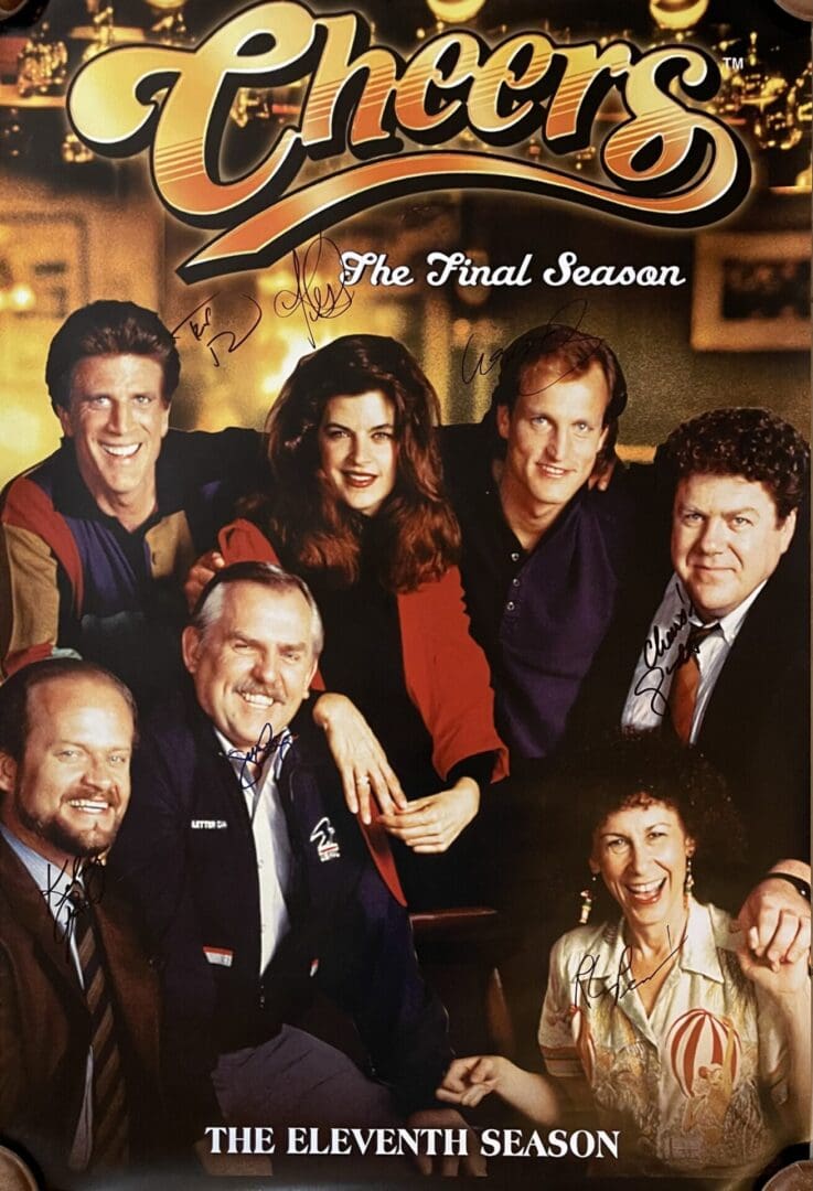"Cheers" Full Cast Signed Poster