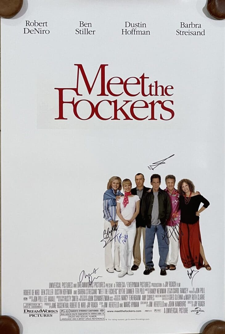 "Meet The Fockers" Cast Autographed Movie Poster