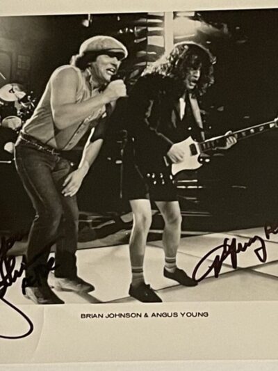 "AC/DC" Band 10x8 Signed Photo