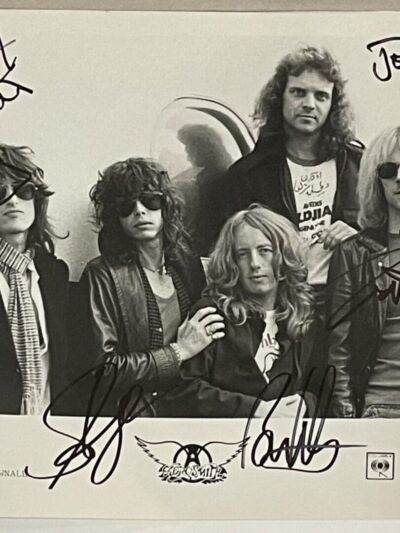 "Aerosmith" Band Signed 10x8 Photo