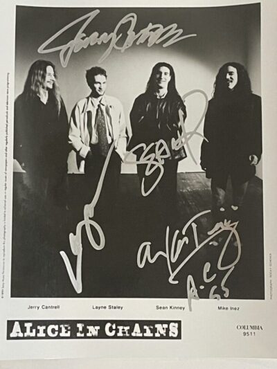 "Alice In Chains" Autographed 8x10 Photo