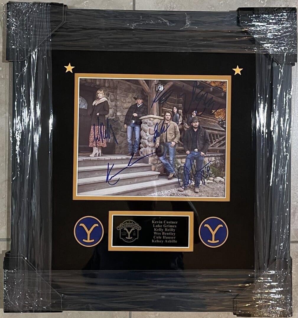 Framed "Yellowstone" Cast 10x8 Autographed Photo