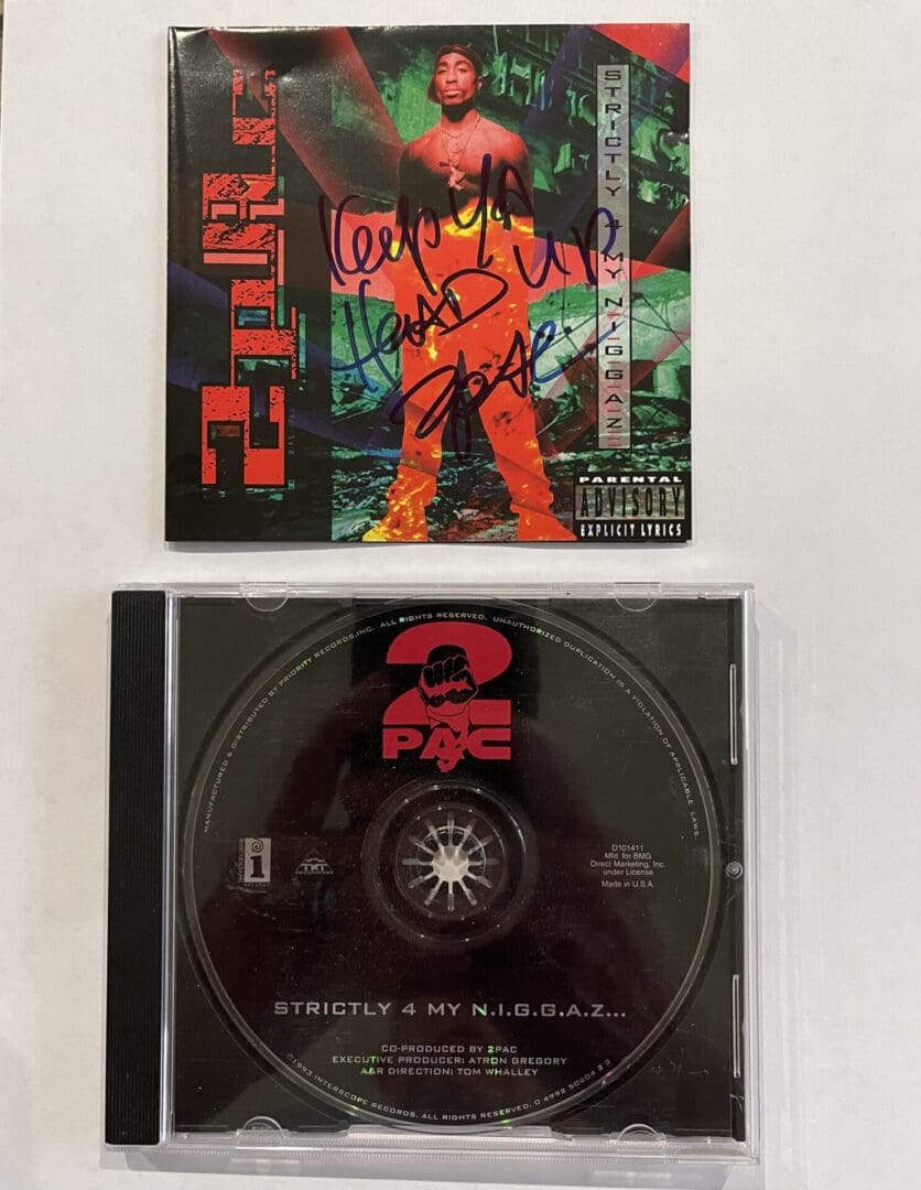 Tupac “Strictly for my Niggaz” Autographed CD Sleeve - Image 2