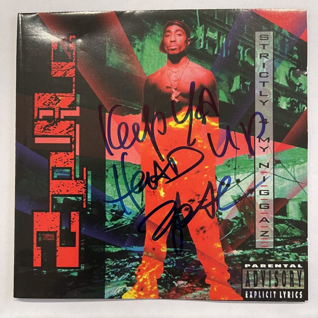 Tupac “Strictly for my Niggaz” Autographed CD Sleeve