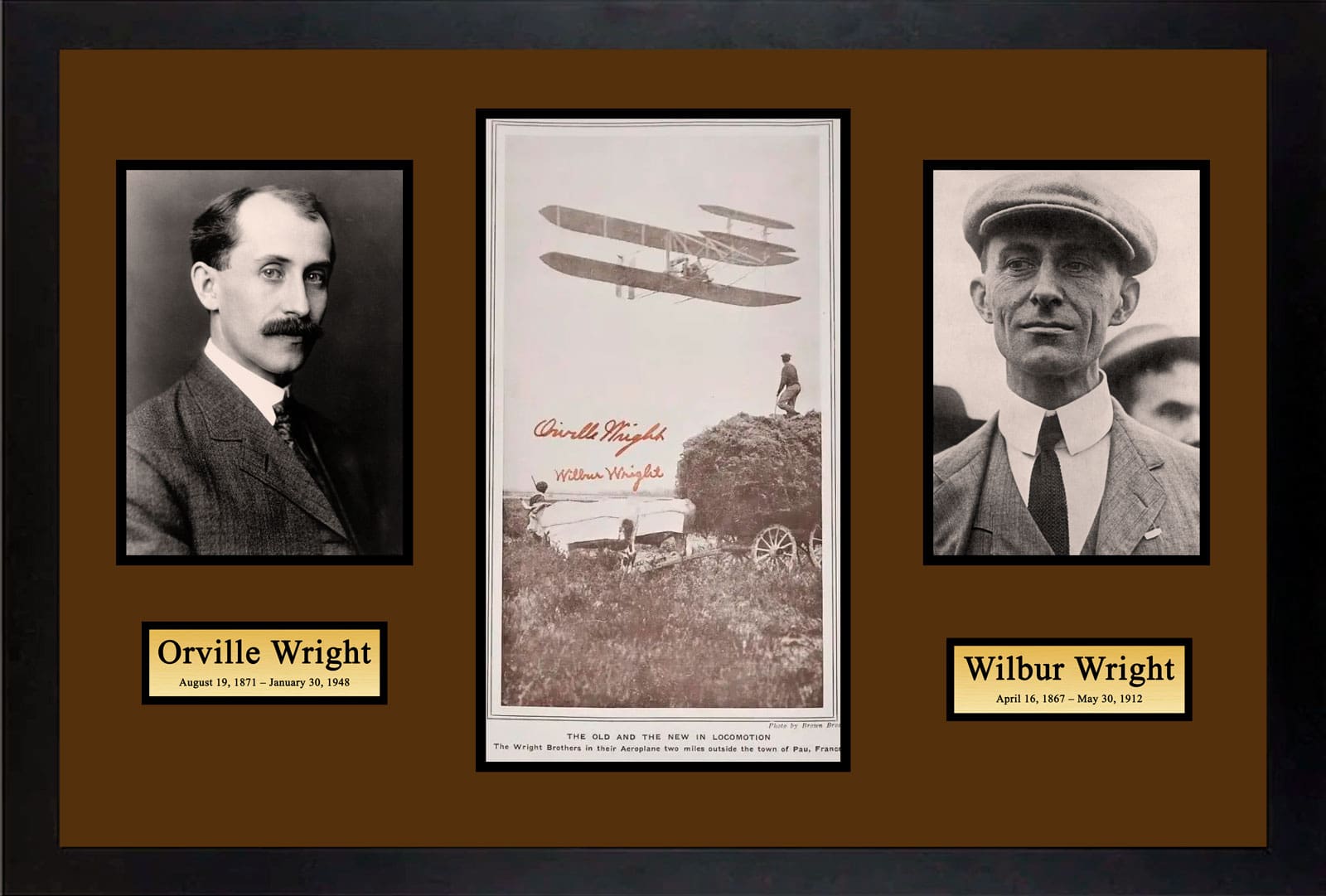 "The Wright Brothers" Autographed Book Page