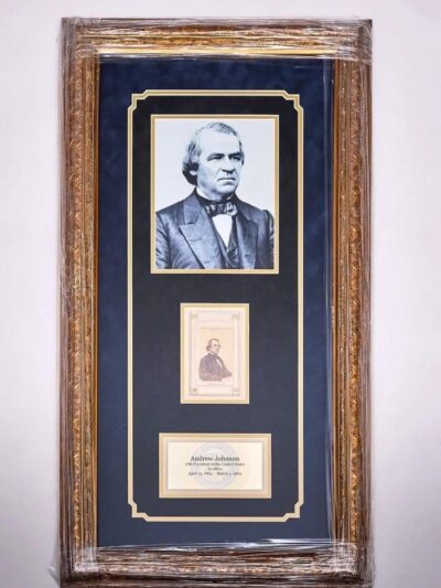 President Andrew Johnson" Autographed C.D.V.