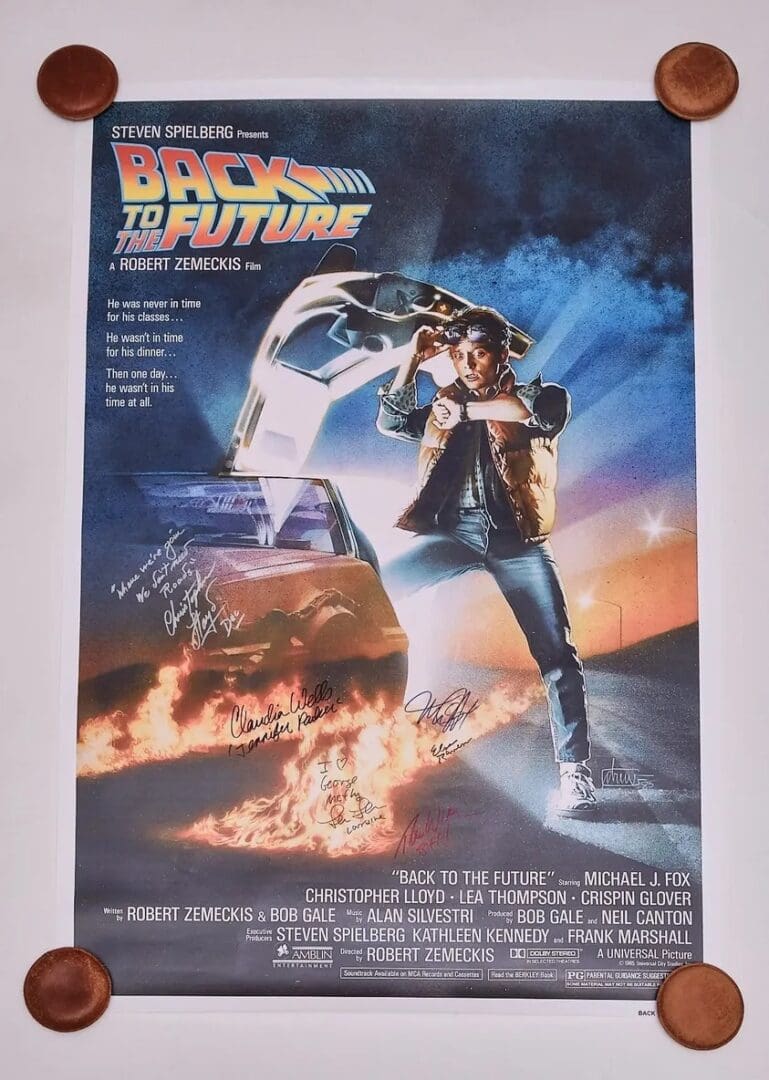 "Back To The Future" Autographed Poster