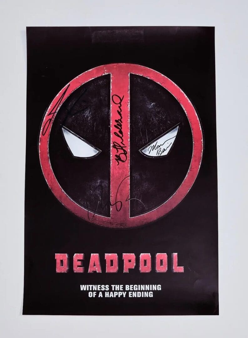 "Deadpool" Autographed Mini Poster