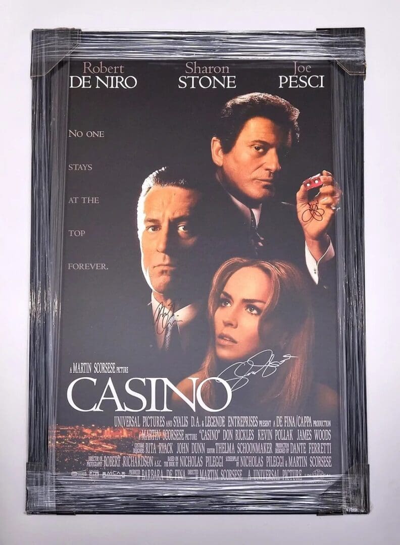 Framed "Casino" Cast Signed Movie Poster