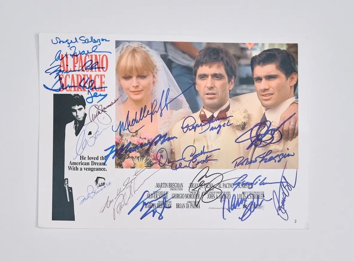 "Scarface" Cast Autographed 10x8 Photo