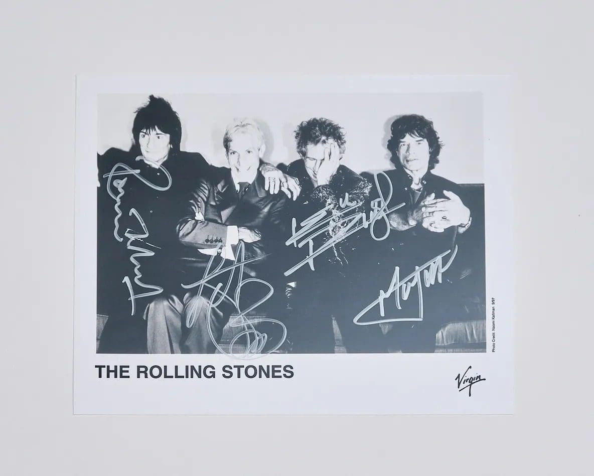"Rolling Stones" Autographed 10x8 Photo