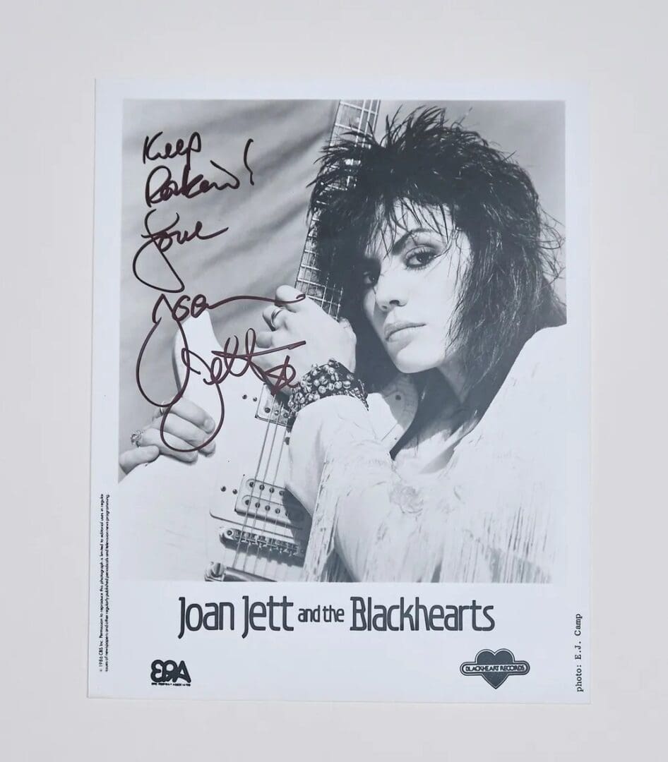 "Joan Jett" Autographed 8x10 Photo