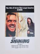 "The Shining" Mini Movie Poster Autographed by Jack Nicholson and Shelley Duvall