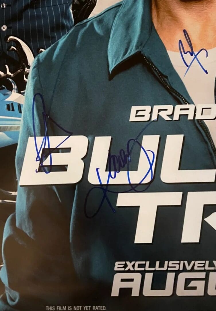 "The Bullet Train" Autographed Poster - Image 2