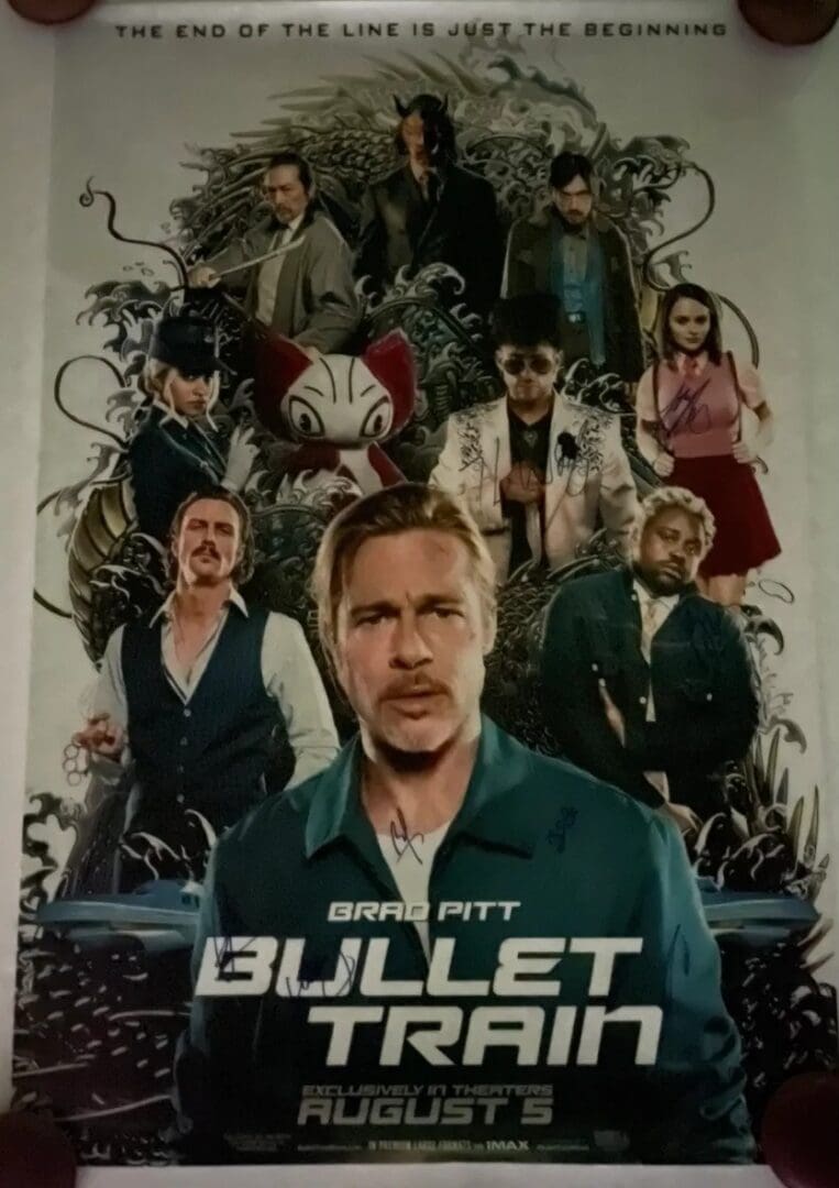 "The Bullet Train" Autographed Poster