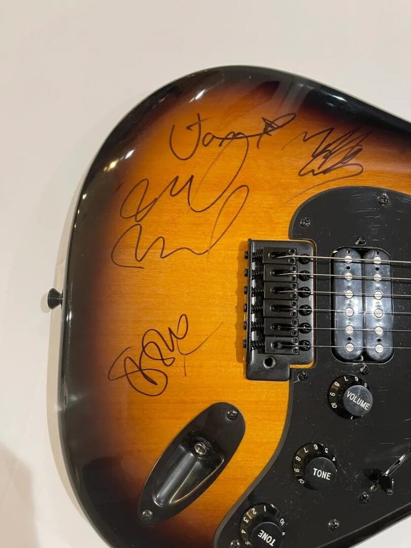"Pearl Jam" Autographed Guitar - Image 2