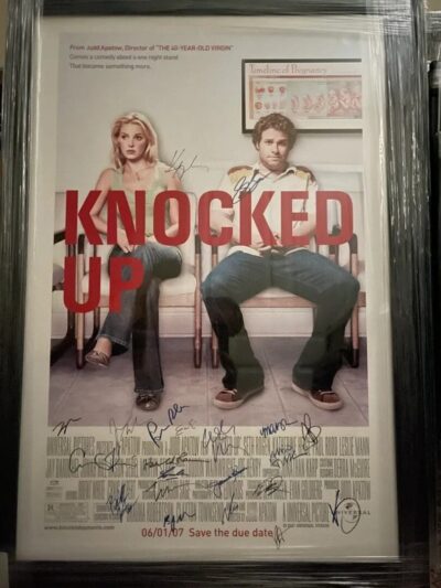 Framed "Knocked Up" Autographed Movie Poster