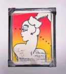 Framed Peter Max Autographed Poster 1977