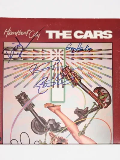 "The Cars" Autographed Album "Heartbeat City"