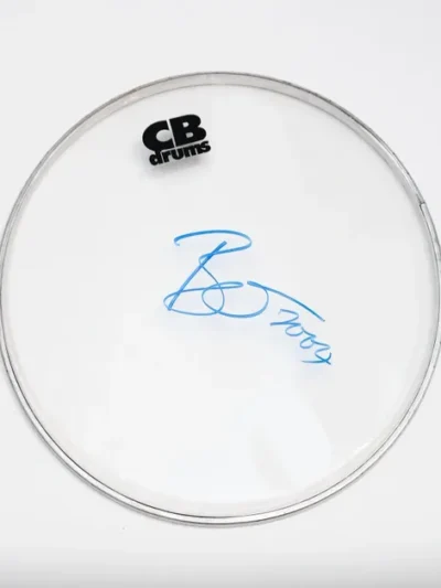 "David Bowie" Autographed Drum Head