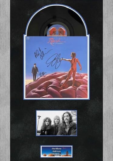 "Rush" Band Autographed Album "Hemispheres"